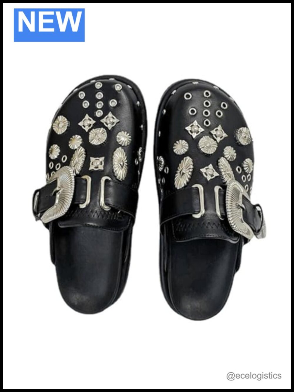 Y2k Emo Platform Clogs Mules Grunge Punk Shoes Women Slippers